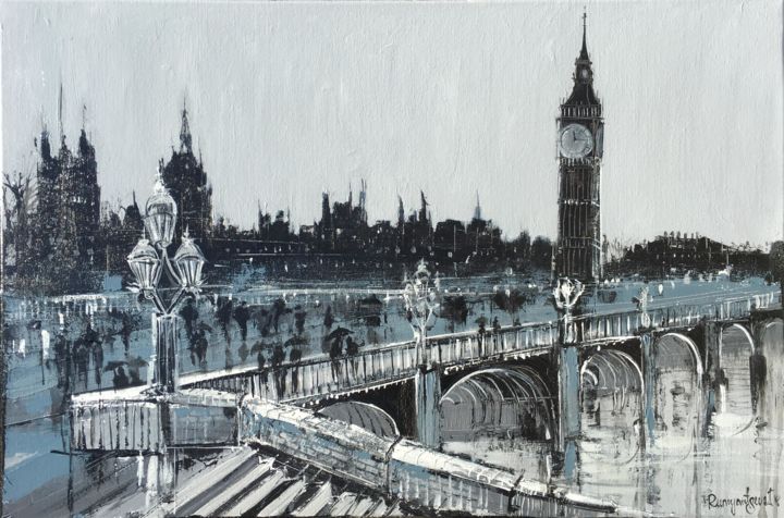 绘画 标题为“London Skyline C01N…” 由Irina Rumyantseva, 原创艺术品, 丙烯