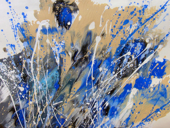 Ζωγραφική με τίτλο "Abstract painting o…" από Irini Karpikioti, Αυθεντικά έργα τέχνης, Ακρυλικό