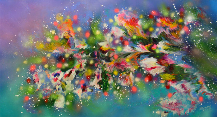 Painting titled ""Spring Blooming" 6…" by Irini Karpikioti, Original Artwork, Acrylic