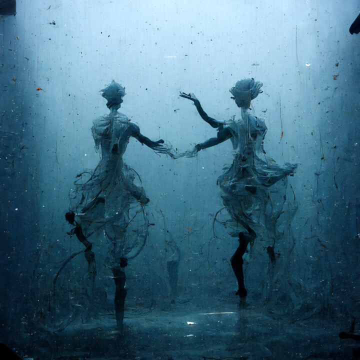 Arte digital titulada "Dancing Mannequins…" por Irio Lavagno, Obra de arte original, Imagen generada por IA
