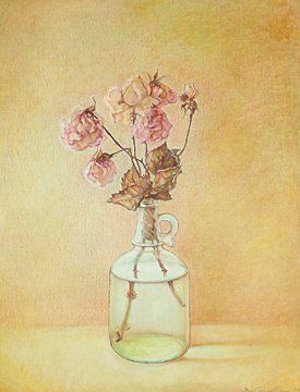 Pittura intitolato "i fiori" da Iris Cavallone, Opera d'arte originale