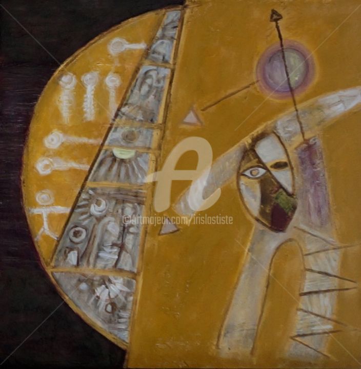 Peinture intitulée "Serapis II" par Iris, Œuvre d'art originale, Acrylique