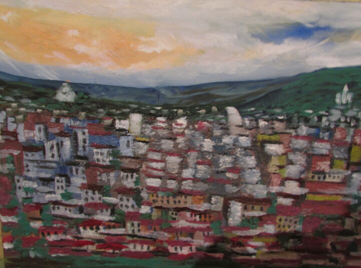 Painting titled "Тбилиси" by Irma G.S, Original Artwork, Oil