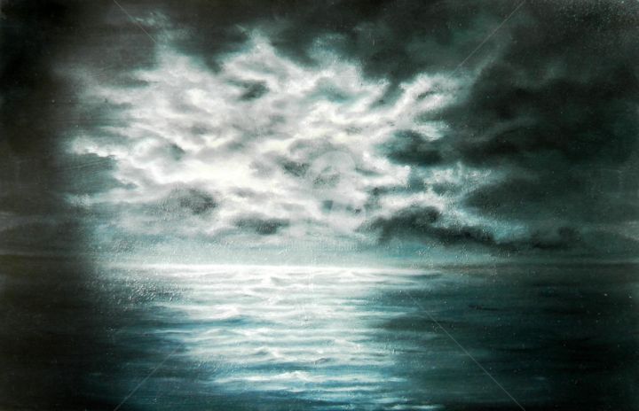 Painting titled "moonlight.jpg" by Irmedeaca, Original Artwork, Oil