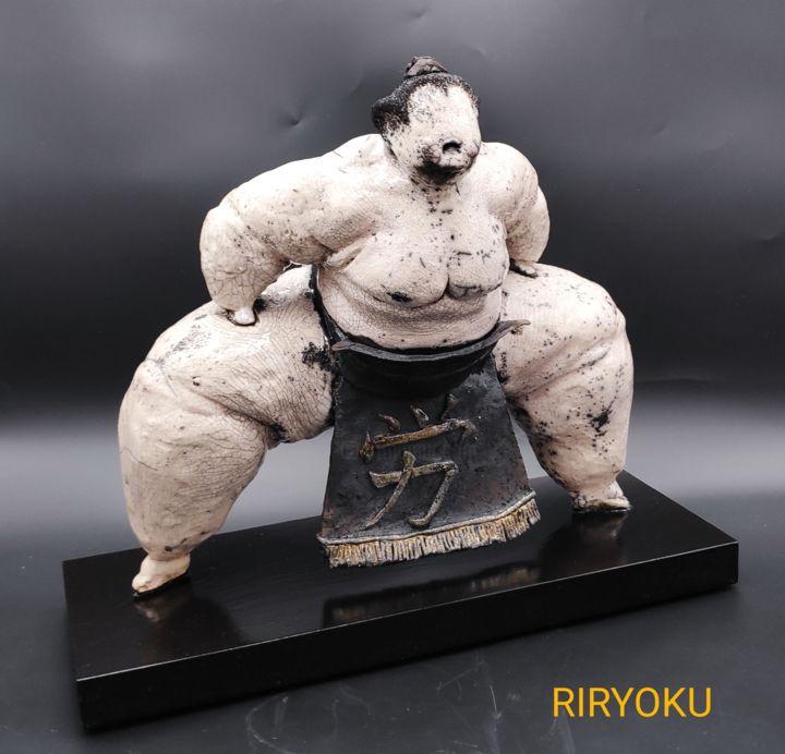 Sculpture titled "Riryoku" by Laurence Schlimm Boland, Original Artwork, Ceramics