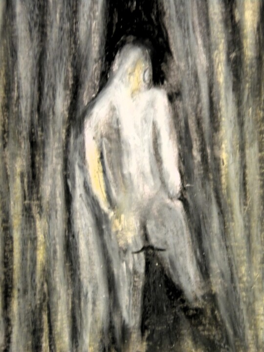 Рисунок под названием "Francis Bacon ( ded…" - Irvin Grassi, Подлинное произведение искусства, Пастель