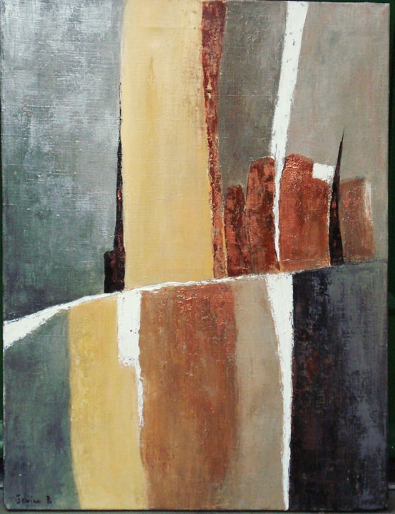 Painting titled "Copper" by Irwine B., Original Artwork, Acrylic
