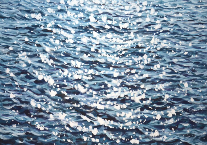 제목이 "Ocean magic"인 미술작품 Iryna Kastsova로, 원작, 아크릴 나무 들것 프레임에 장착됨