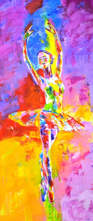 Peinture intitulée "Ballerina 3" par Iryna Kastsova, Œuvre d'art originale, Acrylique Monté sur Châssis en bois