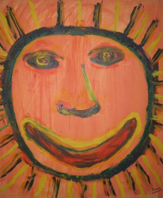 Painting titled "SOL AZUL" by Isaac Holoschutz, Original Artwork