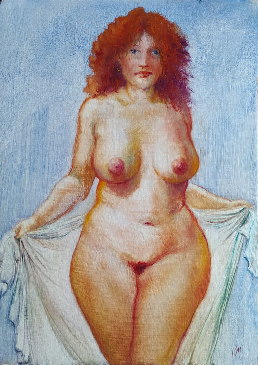 Pintura intitulada "Rondeurs / Curves" por Isabel Mahe, Obras de arte originais, Óleo