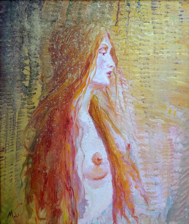 Peinture intitulée "Poussière d'Étoiles…" par Isabel Mahe, Œuvre d'art originale, Huile