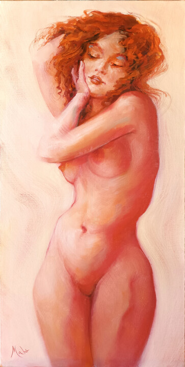 Картина под названием "Carpe Diem" - Isabel Mahe, Подлинное произведение искусства, Масло Установлен на Деревянная рама для…