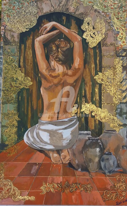 Ζωγραφική με τίτλο "Mi rincón" από Isabel Sanz Moreno, Αυθεντικά έργα τέχνης, Ακρυλικό