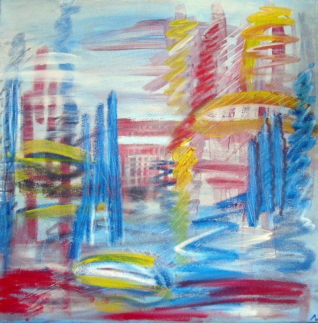 Painting titled "Venice dreams" by Isabel Hermano, Original Artwork