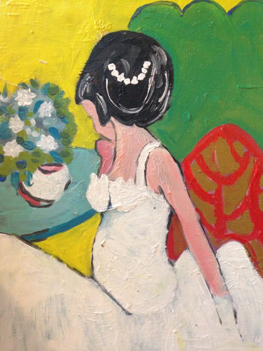 Peinture intitulée "Douceur" par Marie Lamoureuse, Œuvre d'art originale, Acrylique