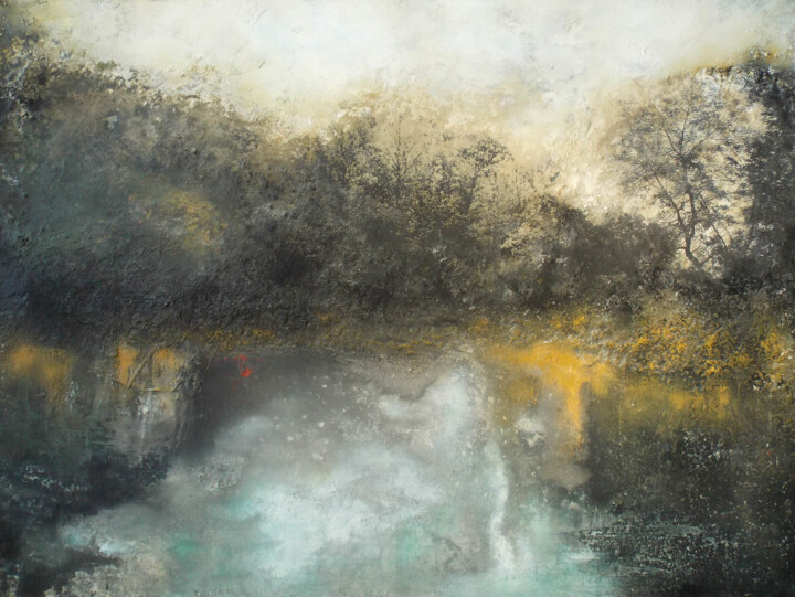 Painting titled "The River with no n…" by Isabelle Amante, Original Artwork, Other