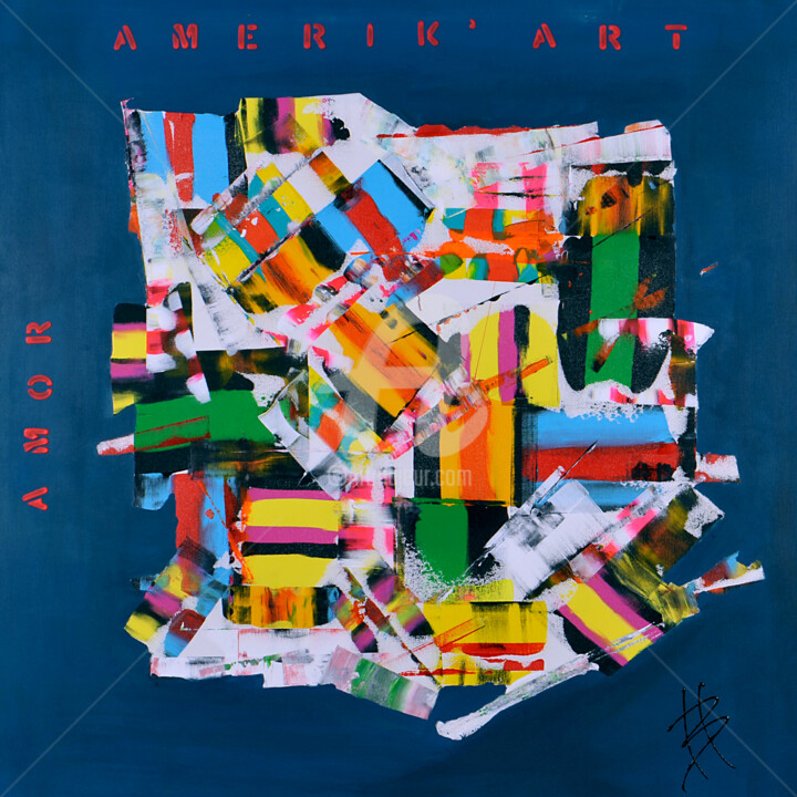 Peinture intitulée "Amerik art" par Isabelle Bartoli, Œuvre d'art originale