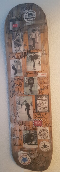 Коллажи под названием "Celebrity skate" - Isabelle Blondel, Подлинное произведение искусства, Коллажи