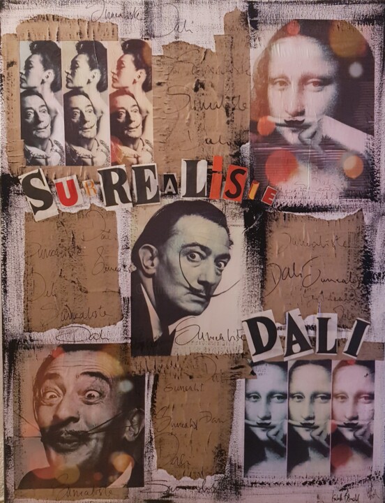 Collages titled "SURRÉALISTE" by Isabelle Blondel, Original Artwork, Collages