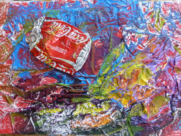 Collages titled "GENERATION COCA COL…" by Isabelle Delamarre, Original Artwork