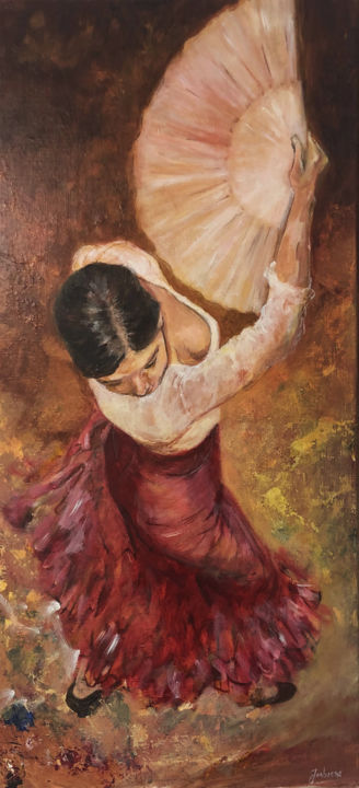 Картина под названием "Alejandra por Guaji…" - Isabelle Jacq (Gamboena), Подлинное произведение искусства, Акрил