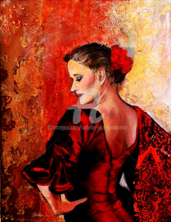 Painting titled "Querencia" by Isabelle Jacq (Gamboena), Original Artwork, Oil