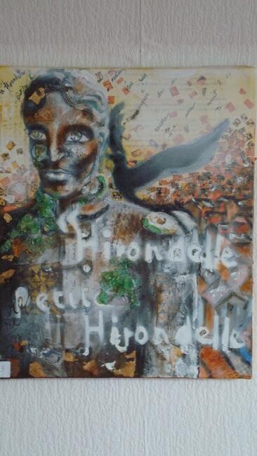 Painting titled "Le prince heureux" by Isabelle Leroux, Original Artwork, Oil