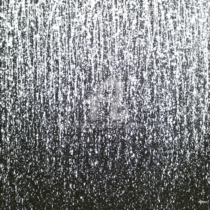Peinture intitulée "Light rain" par Isabelle Pelletane, Œuvre d'art originale, Acrylique Monté sur Châssis en bois
