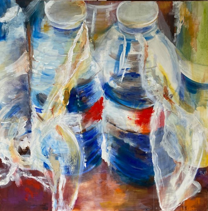 Painting titled "l'origine du monde" by Isabelle Reygaerts, Original Art, Oil