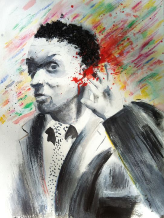 Painting titled "Will Smith" by Isabelle Reygaerts, Original Artwork, Acrylic