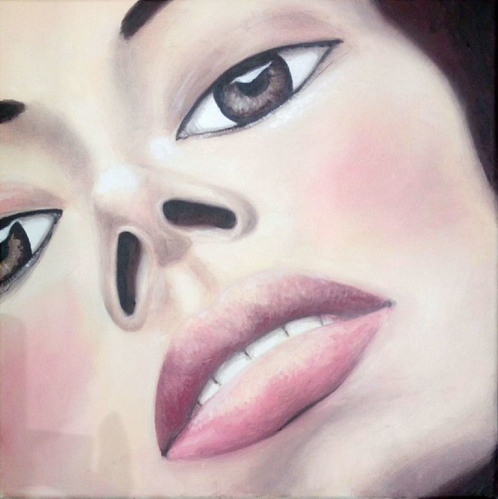 Pintura titulada "Sensualité" por Isabelle Roye, Obra de arte original, Oleo