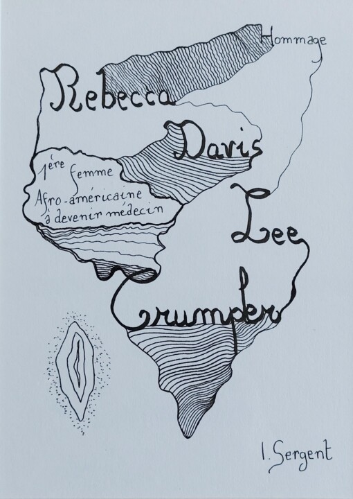 Tekening getiteld "Rebecca Davis Lee C…" door Isabelle Sergent, Origineel Kunstwerk, Marker