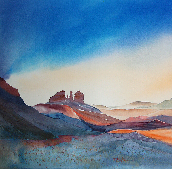 Painting titled "isabelle-seruch-cap…" by Isabelle Seruch Capouillez, Original Artwork, Watercolor
