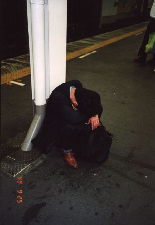 Photography titled "Yamanote Sleeper 3" by Isabelle Deflandre, Original Artwork
