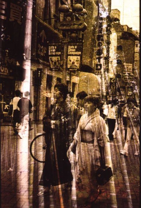 Photography titled "Bamboo Rain On Tokyo" by Isabelle Deflandre, Original Artwork