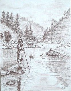 Zeichnungen mit dem Titel "Indien à Surgar Bowl" von Isabelle Dumorel, Original-Kunstwerk