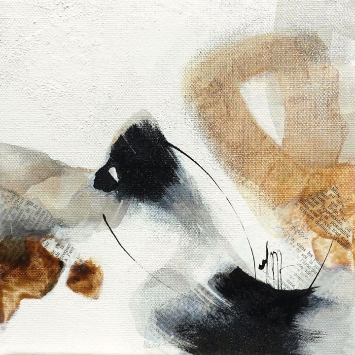 Malerei mit dem Titel "La douceur sauvage…" von Isabelle Mignot, Original-Kunstwerk, Acryl