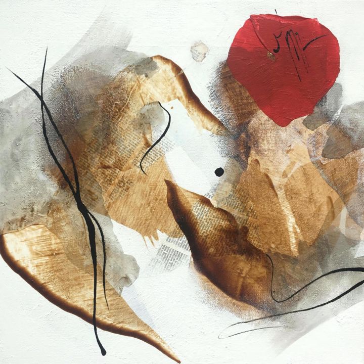 Peinture intitulée "La douceur sauvage…" par Isabelle Mignot, Œuvre d'art originale, Acrylique