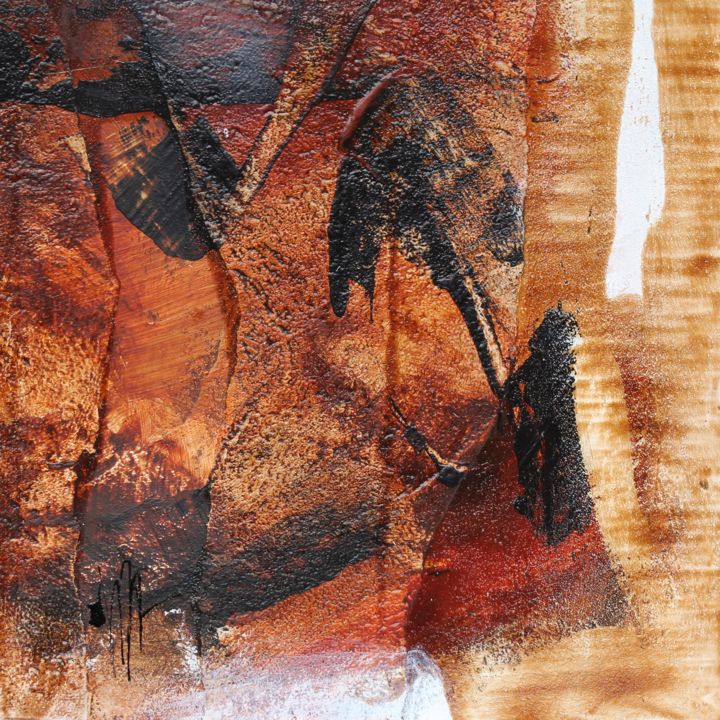 Pittura intitolato "A nos silences brûl…" da Isabelle Mignot, Opera d'arte originale, Acrilico