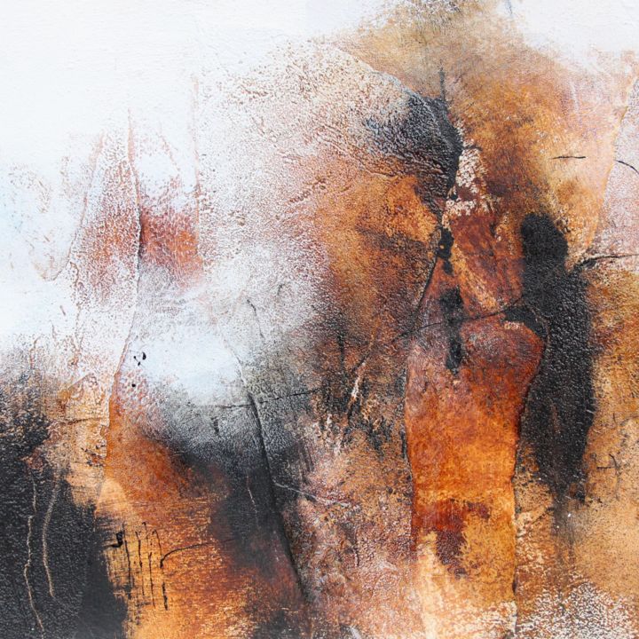Ζωγραφική με τίτλο "A nos silences brûl…" από Isabelle Mignot, Αυθεντικά έργα τέχνης, Ακρυλικό