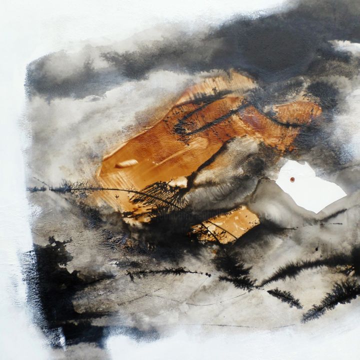 Peinture intitulée "A nos coeurs embarq…" par Isabelle Mignot, Œuvre d'art originale, Acrylique