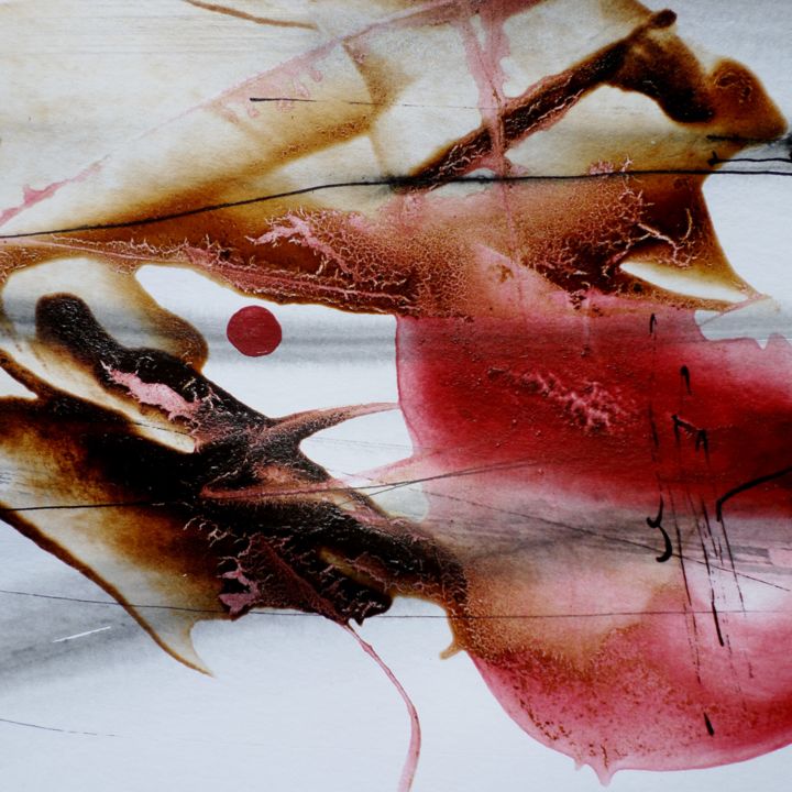 Malerei mit dem Titel "Cello scent on the…" von Isabelle Mignot, Original-Kunstwerk, Andere
