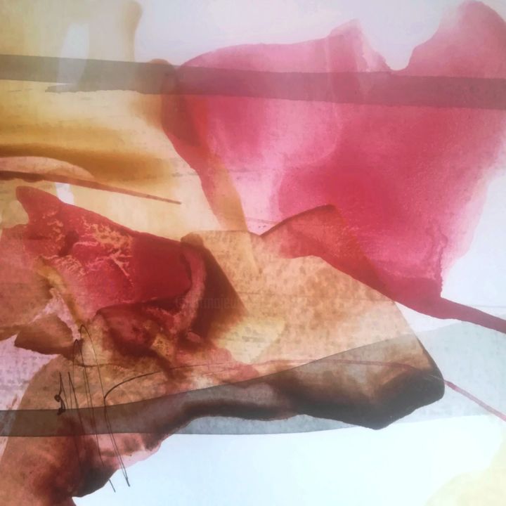 Painting titled "A parfumer l'automn…" by Isabelle Mignot, Original Artwork, Ink