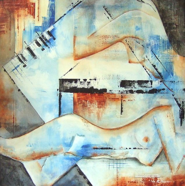 Peinture intitulée "Concerto" par Isabelle Mignot, Œuvre d'art originale, Huile