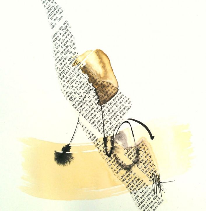 Картина под названием "Day after day 9" - Isabelle Mignot, Подлинное произведение искусства, Масло
