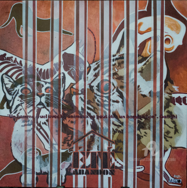 Peinture intitulée "Tellement mal aimés…" par Murzo, Œuvre d'art originale, Acrylique Monté sur Châssis en bois