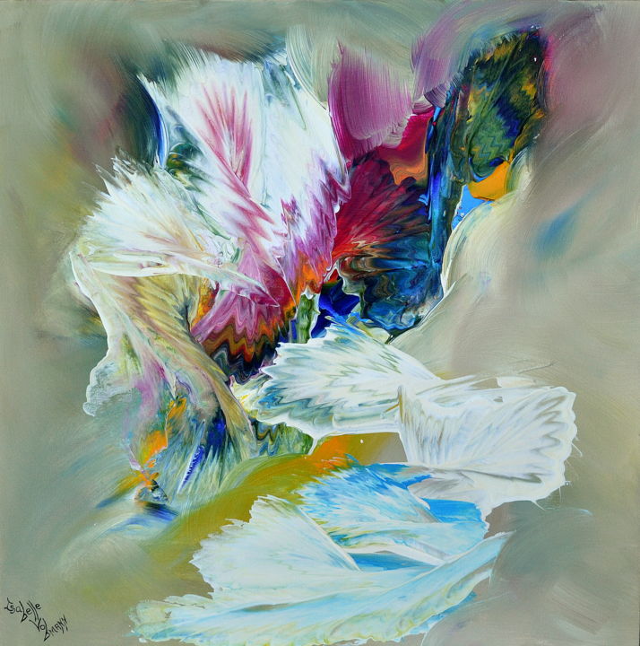 Malarstwo zatytułowany „Wings of freedom” autorstwa Isabelle Vobmann, Oryginalna praca, Akryl