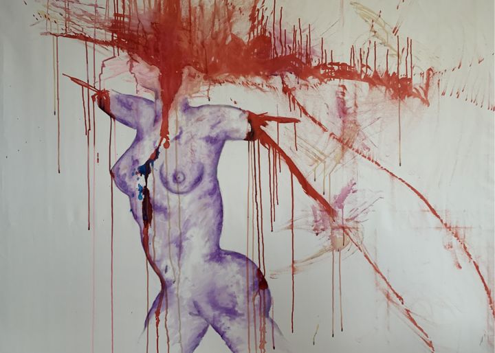 Digital Arts titled "Les étés chauds de…" by Coeur De Jib, Original Art, Digital Painting