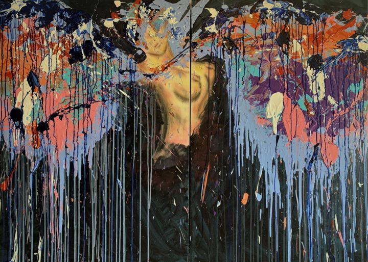 Digital Arts titled "Libre d'aimer" by Coeur De Jib, Original Art, Digital Painting